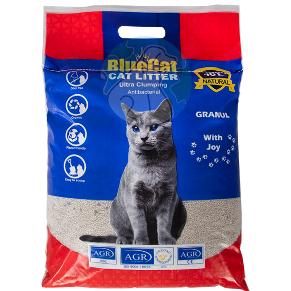 خاک گربه کربنی 10لیتری Bluecat